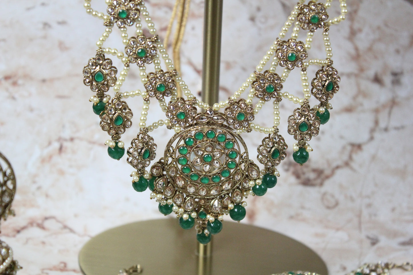 Malaika Bridal Set in Green