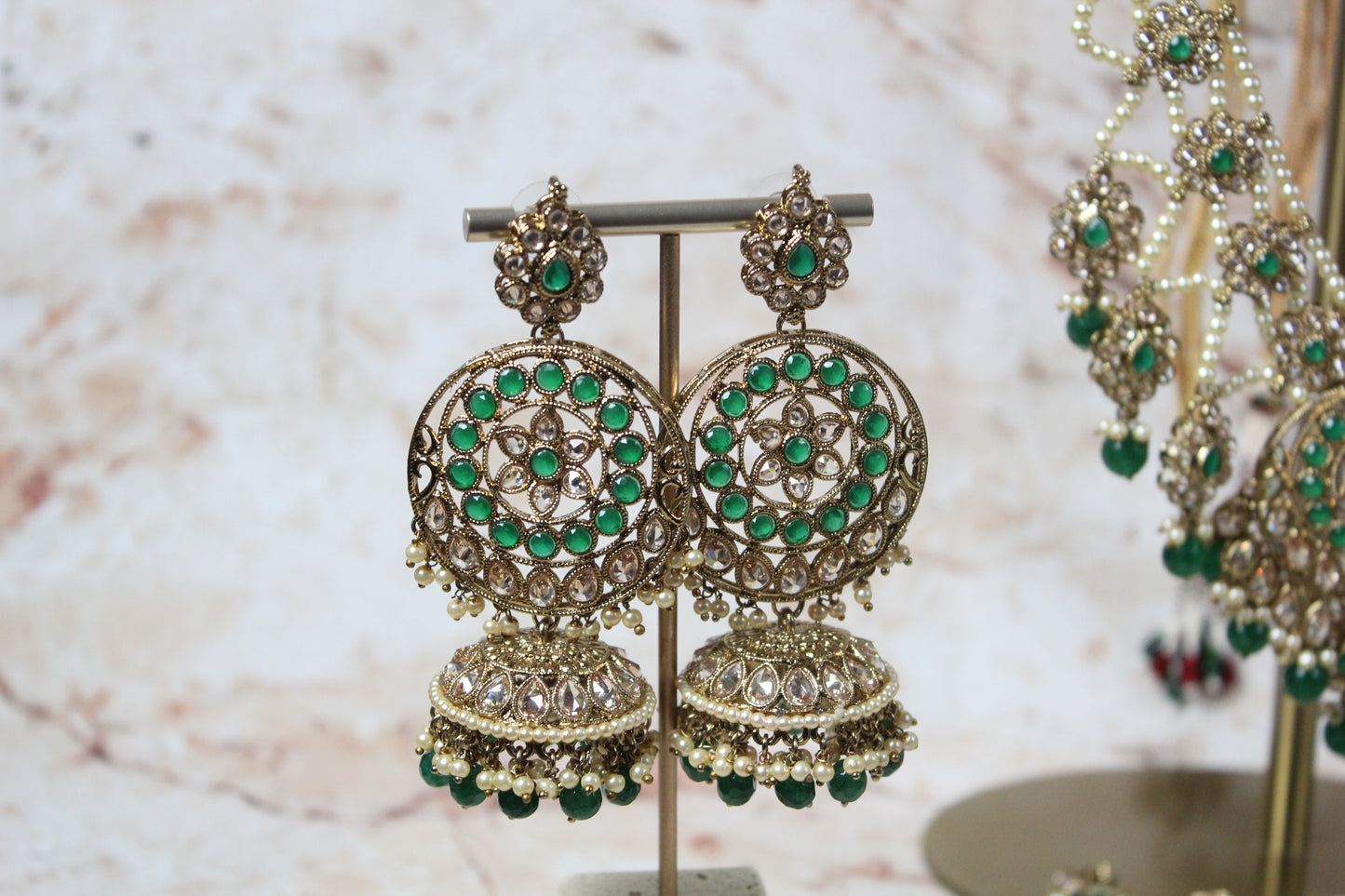 Malaika Bridal Set in Green