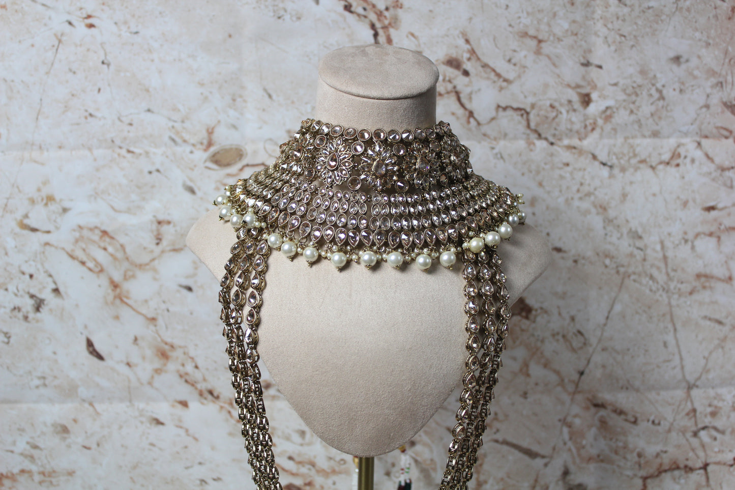 Anushka Polki Bridal Set in Gold