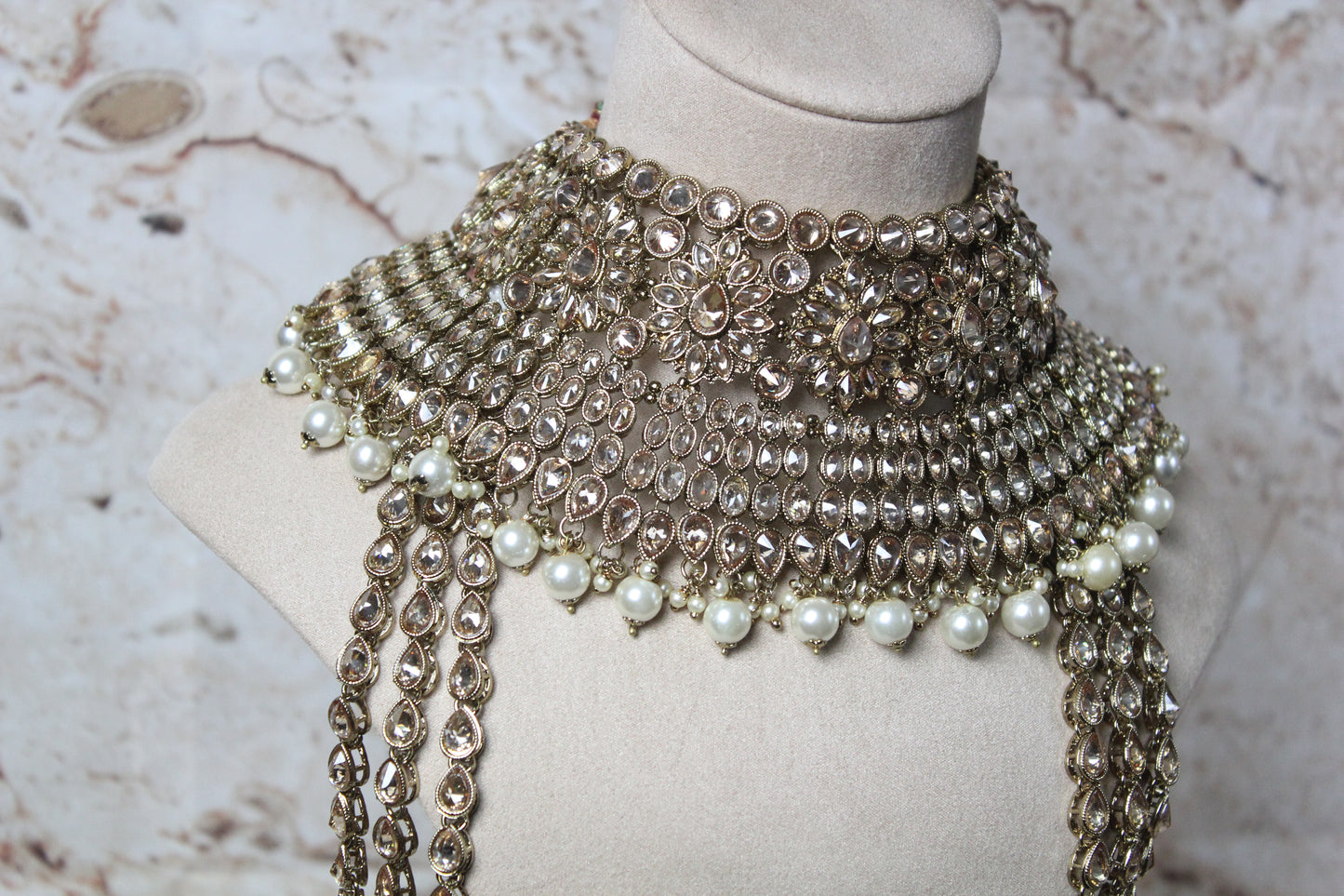 Anushka Polki Bridal Set in Gold