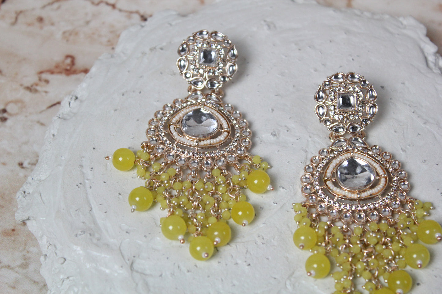 Olivia Earrings in Yellow