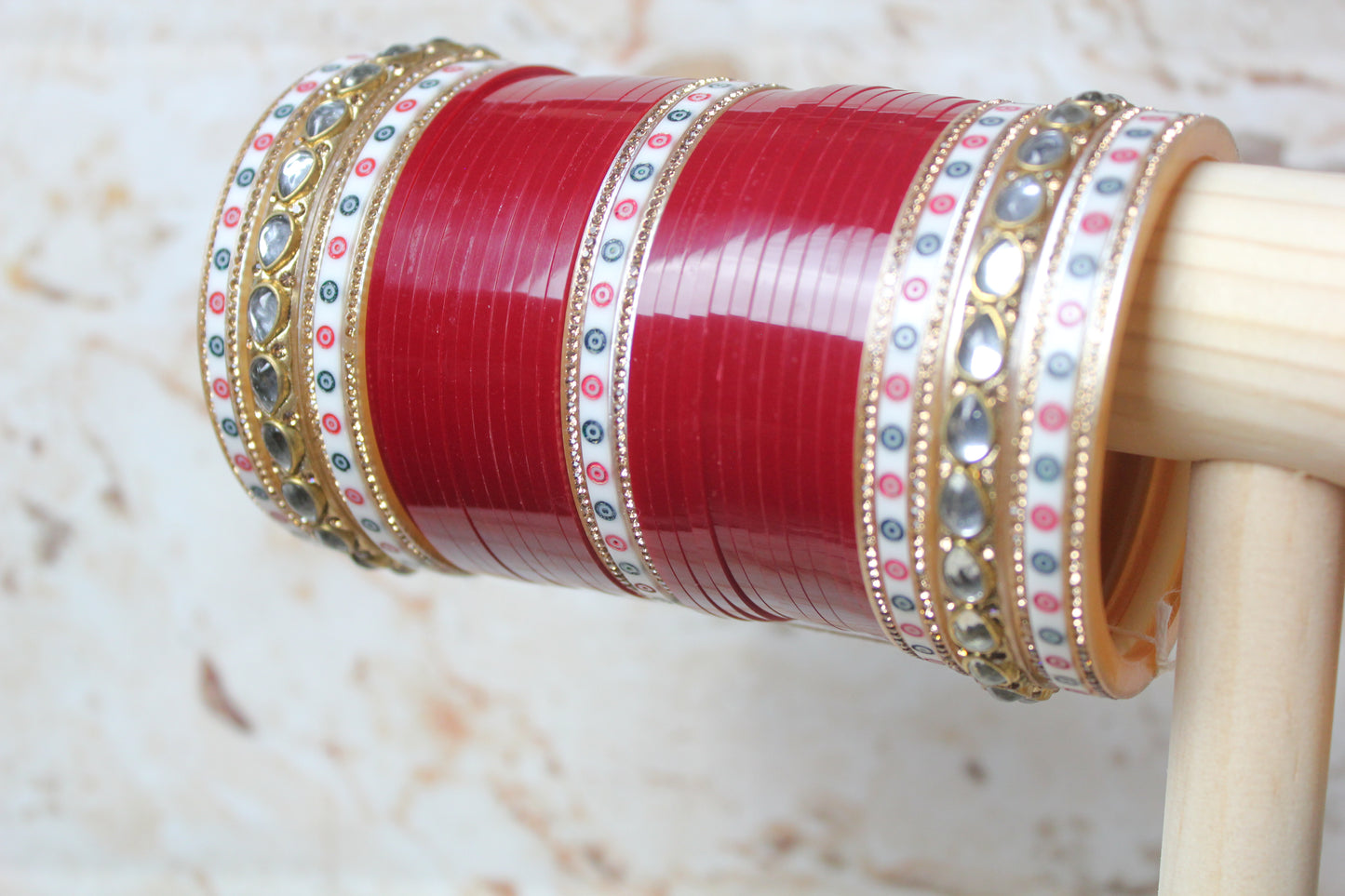 Diksha Choora Set in Red