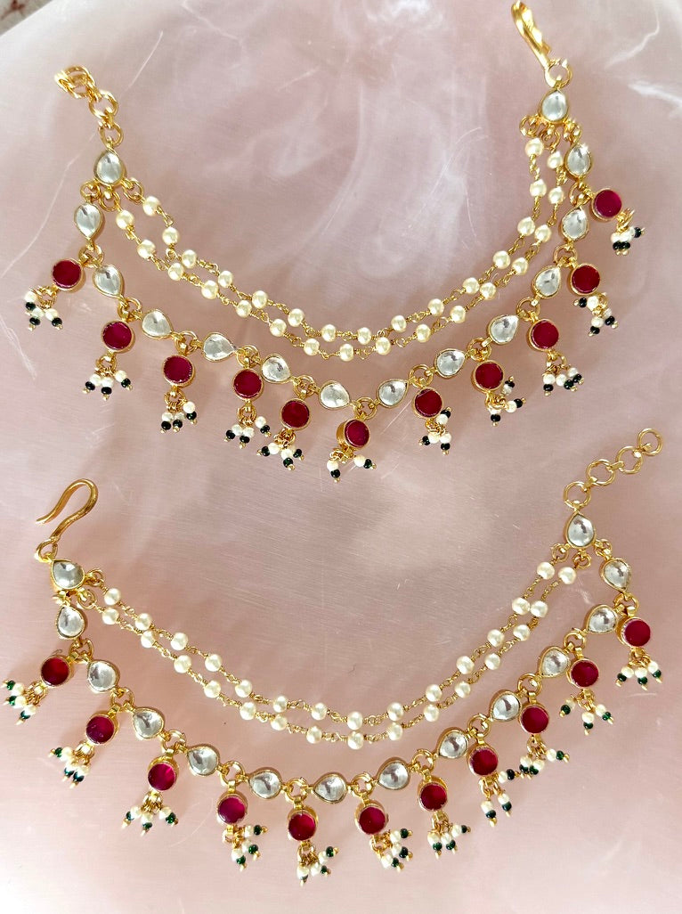 Sriya Hair Chain in Pink