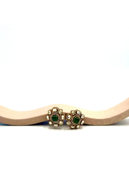 Ira Earrings in Green