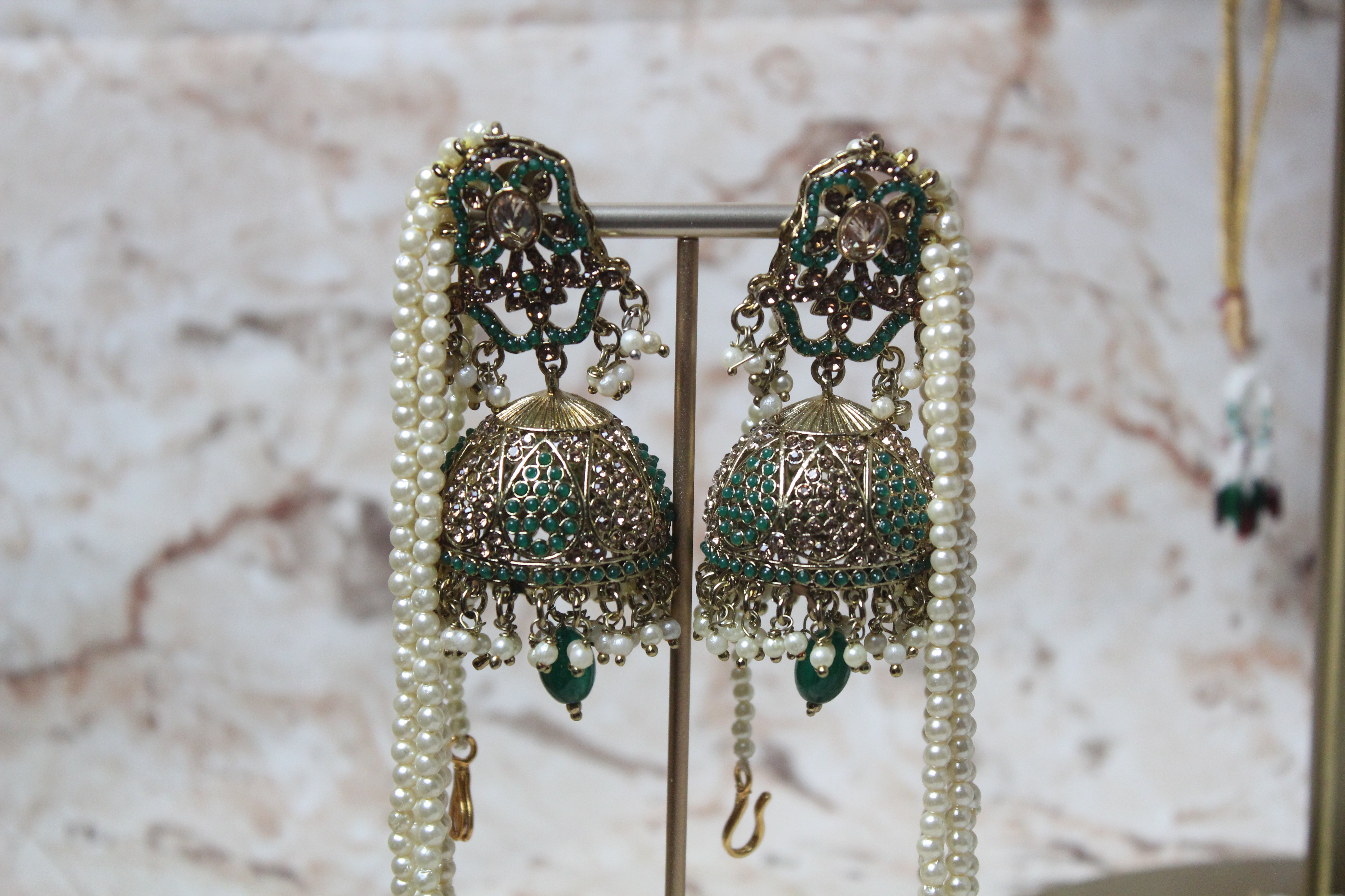 Mirza Necklace Set in Green